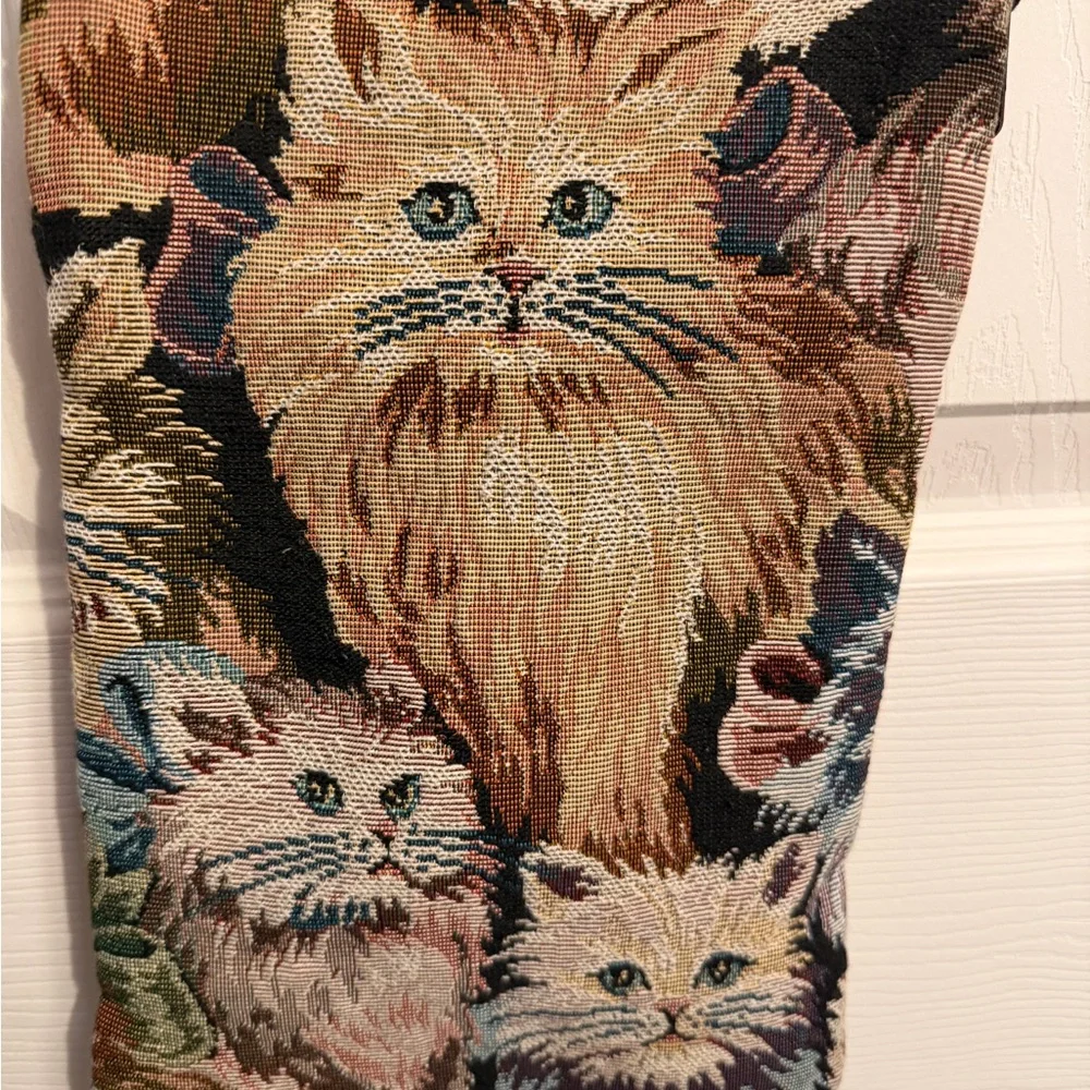 Cat Tapestry Crossbody Bag Purse - Picture 1 of 6